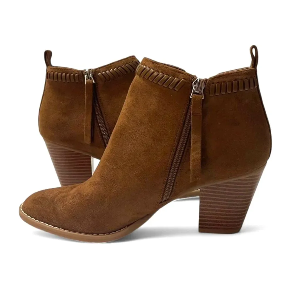 DV8 By Dolce Vita JACE Brown Ankle Bootie, NEW! Size 9